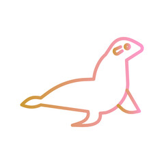Sea Lion Vector Icon