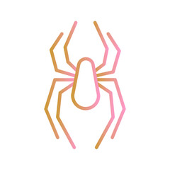Fototapeta premium Black Widow Spider Vector Icon