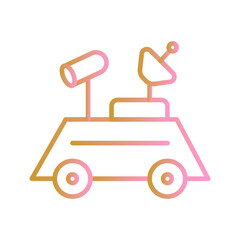 Lunar Rover Vector Icon