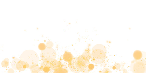 Experience a captivating gold bokeh effect with luminous orbs and sparkles, perfect for various backgrounds