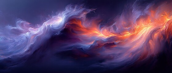 Fototapeta premium Abstract Cosmic Cloudscape