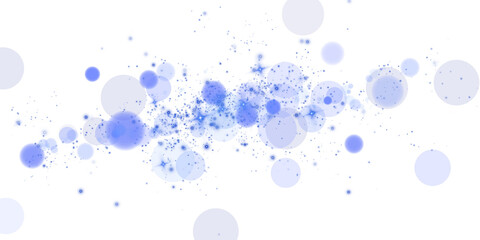 The bokeh effect showcases soothing blue orbs and gentle sparkles, making it perfect for various designs