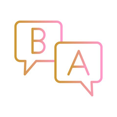 Fototapeta premium Font Vector Icon