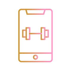 Fitness App Vector Icon