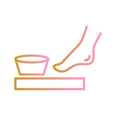 Pedicure Chair Vector Icon