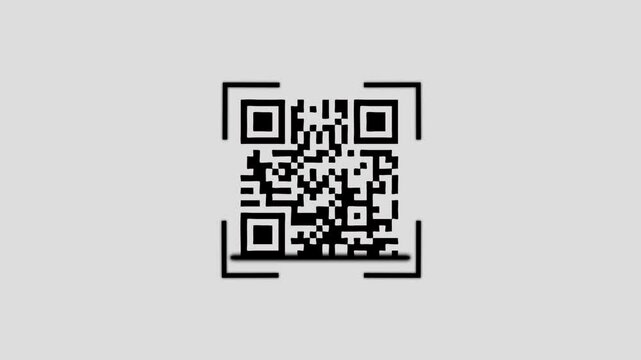 QR code scanning. Scan icon . Read bar code,generating app, coding. Recognition or reading qr code in flat style .