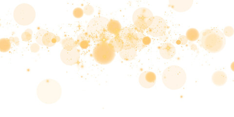 An elegant, soft yellow bokeh effect that beautifully showcases glowing orbs along with delightful sparkles