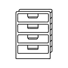 filing cabinet icon, filing cabinet vector illustration-simple illustration of filing cabinet, perfect for filing cabinet logos and icons