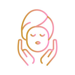 Scalp Massage Vector Icon