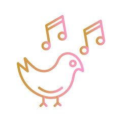 Birdsong Vector Icon