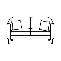 outdoor sofa icon, outdoor sofa vector illustration-simple illustration of outdoor sofa, perfect for outdoor sofa logos and icons