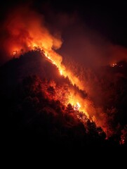 Fototapeta premium Mountain Fire
