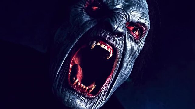 Screamer haunting nightmare: intense horror jumpscare with creepy ghostly appearance