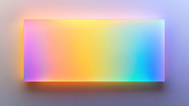 Abstract Rainbow Light Panel: A vibrant display of color and light.