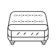 ottoman icon, ottoman vector illustration-simple illustration of ottoman, perfect for ottoman logos and icons