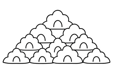 Compost Pile Line Art Used in Eco Posters