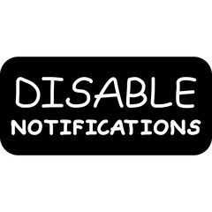 Fototapeta premium Disable Notifications Icon