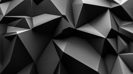 Obraz premium A close-up view of a textured black geometric pattern.