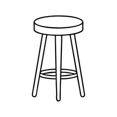 bar stool icon, bar stool vector illustration-simple illustration of bar stool, perfect for bar stool logos and icons
