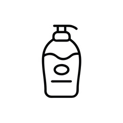 Soap Or Lotion Dispenser Icon Vector Illustration Clean Outline Style