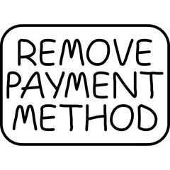 Remove Payment Method Icon
