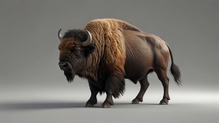 bull on a white background