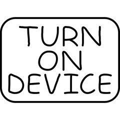 Turn On Device Icon