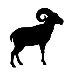 silhouette of a sheep