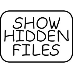 Show Hidden Files Icon