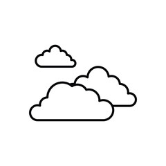 Cloud  vector icon stock illustration