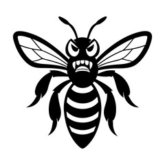 bee on white background