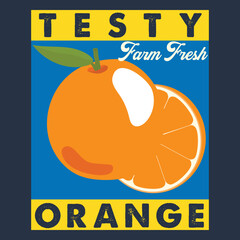 Testy Farm Fresh Orange Summer Fruits.eps