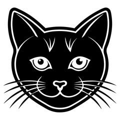 black cat face