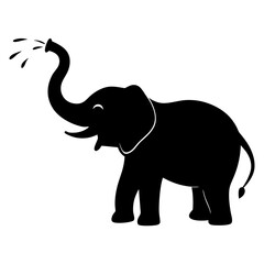 elephant isolated on white