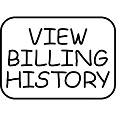 View Billing History Icon