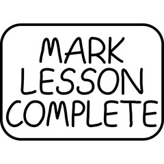 Mark Lesson Complete Icon