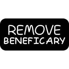 Remove Beneficiary Icon