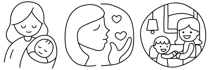 Celebrate mother day with love and joy as mother cherishes her child in tender moments of connection and happiness