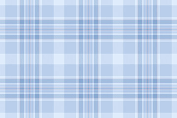 Customer fabric background tartan, folklore pattern textile plaid. Net seamless texture check vector in light and blue colors.