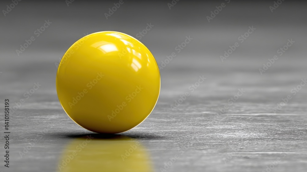 Poster bright yellow egg on table highlighting a single object with vibrant color and simple design in focu