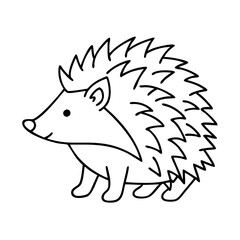 hedgehog icon, hedgehog vector illustration-simple illustration of hedgehog, perfect for hedgehog logos and icons