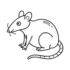 rat icon, rat vector illustration-simple illustration of rat, perfect for rat logos and icons