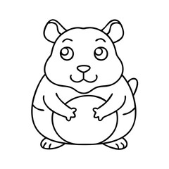 hamster icon, hamster vector illustration-simple illustration of hamster, perfect for hamster logos and icons