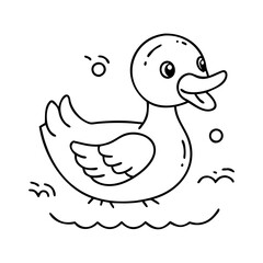 duckling icon, duckling vector illustration-simple illustration of duckling, perfect for duckling logos and icons