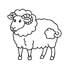 sheep icon, sheep vector illustration-simple illustration of sheep, perfect for sheep logos and icons