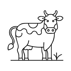cow icon, cow vector illustration-simple illustration of cow, perfect for cow logos and icons