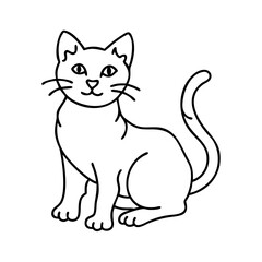 cat icon, cat vector illustration-simple illustration of cat, perfect for cat logos and icons