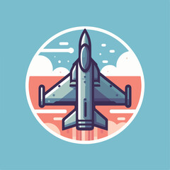 cool jet fighter plane vector image