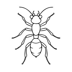 ant icon, ant vector illustration-simple illustration of ant, perfect for ant logos and icons