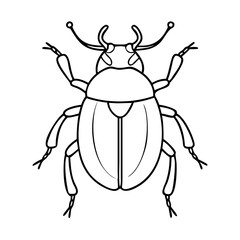 beetle icon, beetle vector illustration-simple illustration of beetle, perfect for beetle logos and icons